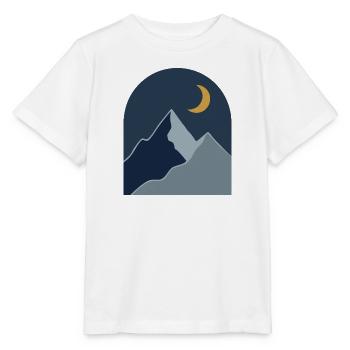 Sérénité de la Montagne de Minuit - T-shirt bio MINI CREATOR Stanley/Stella Enfant - blanc - Devant - Maike (125cm)