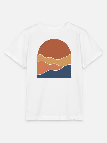 Warm Horizon Layers - Stanley/Stella Kinder T-Shirt MINI CREATOR - Weiß