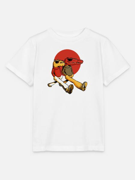 Capybara und Gator - Stanley/Stella Kinder T-Shirt MINI CREATOR - Weiß