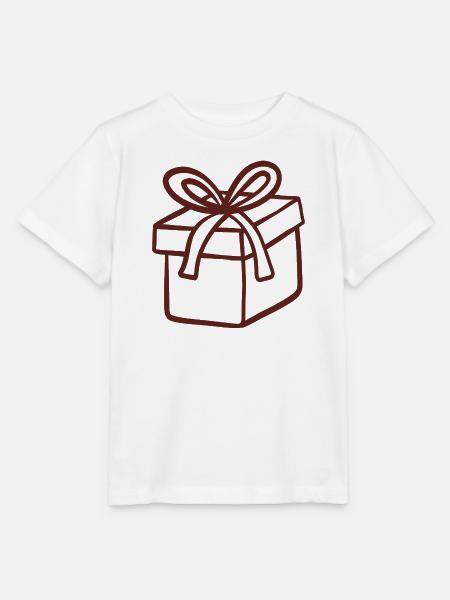 Rustikale handgezeichnete Geschenkbox - Stanley/Stella Kinder T-Shirt MINI CREATOR - Weiß