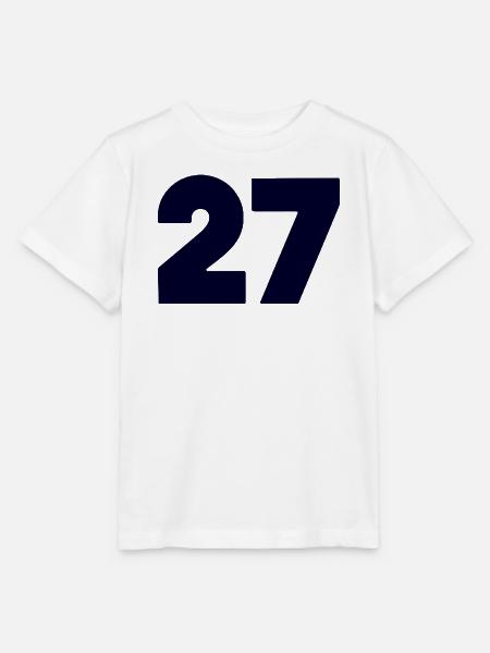 Fett 27 Numerisches Emblem - Stanley/Stella Kinder T-Shirt MINI CREATOR - Weiß