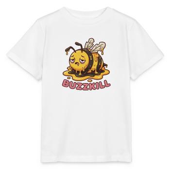 Ne soyez pas un rabat-joie - Design drôle d’abeille - T-shirt bio MINI CREATOR Stanley/Stella Enfant - blanc - Devant - Maike (125cm)
