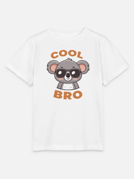 Koala Cool Bro mit Schutzbrille - Stanley/Stella Kinder T-Shirt MINI CREATOR - Weiß