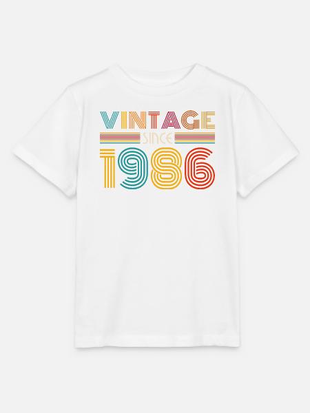 Retro 1986 Stripes - Stanley/Stella Kinder T-Shirt MINI CREATOR - Weiß