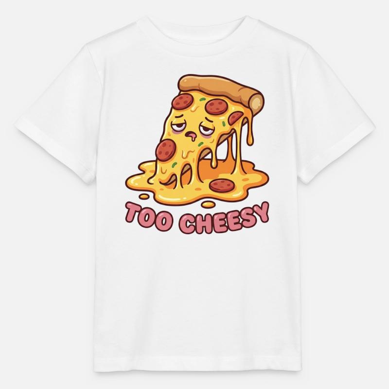 Zu käsiger Pizza Melt - Stanley/Stella Kinder T-Shirt MINI CREATOR  - Weiß