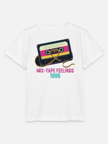 Retro Mix-Tape 1995 - Stanley/Stella Kinder T-Shirt MINI CREATOR - Weiß