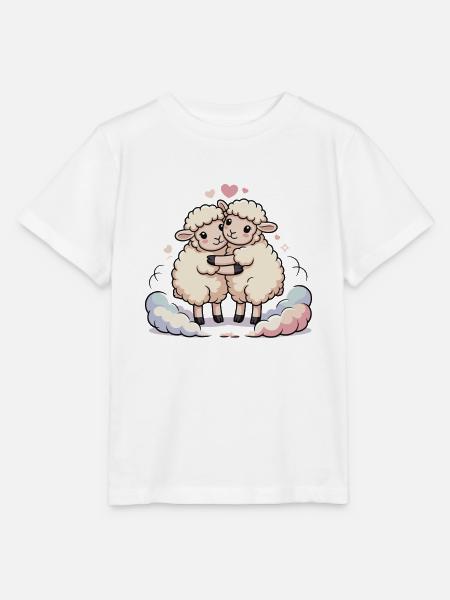 Schaf Paar Herz - Stanley/Stella Kinder T-Shirt MINI CREATOR - Weiß