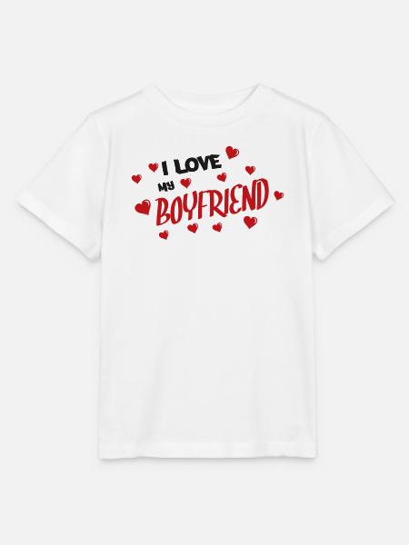 Ich liebe meinen Freund - Stanley/Stella Kinder T-Shirt MINI CREATOR - Weiß