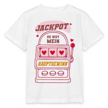Jackpot - Tu es mon principal prix - T-shirt bio MINI CREATOR Stanley/Stella Enfant - blanc - Devant - Maike (125cm)