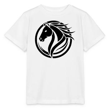 Horse logo - Stanley/Stella MINI CREATOR Kids’ T-Shirt - white - Front - Maike (125cm)