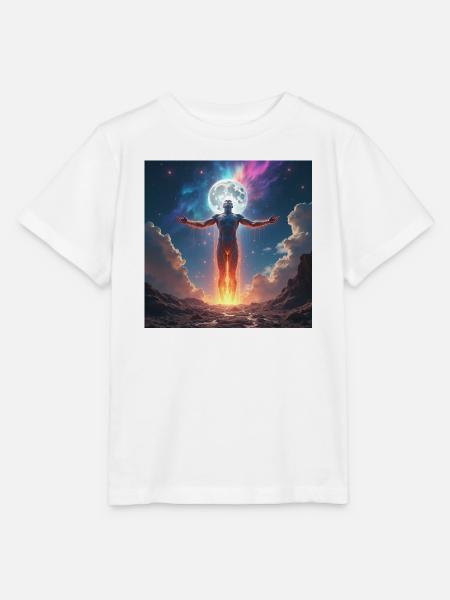 Mondfeuer Muskelheld - Stanley/Stella Kinder T-Shirt MINI CREATOR - Weiß