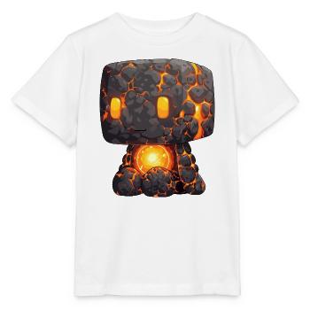 Lava Golem Flint Style - Stanley/Stella MINI CREATOR Kids’ T-Shirt - white - Front - Maike (125cm)