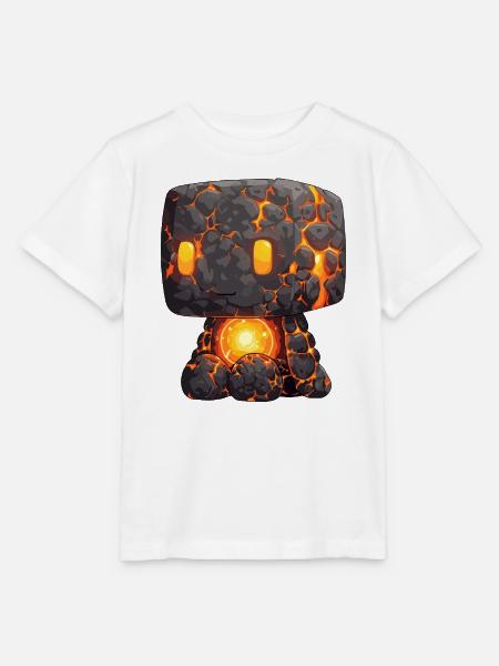 Lava Golem Flammstein Stil - Stanley/Stella Kinder T-Shirt MINI CREATOR  - Weiß