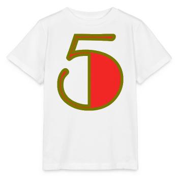 5. JUBILÄUM. 5 JAHRE. 5. JUBILÄUM - Stanley/Stella Kinder T-Shirt MINI CREATOR  - Weiß - Vorne - Maike (125cm)