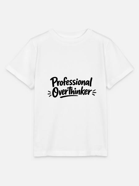 Professional OVERTHINKER Minimalistisch - Stanley/Stella Kinder T-Shirt MINI CREATOR - Weiß