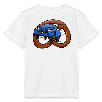 Les bretzels à roulettes - T-shirt bio MINI CREATOR Stanley/Stella Enfant - blanc - Devant - Maike (125cm)