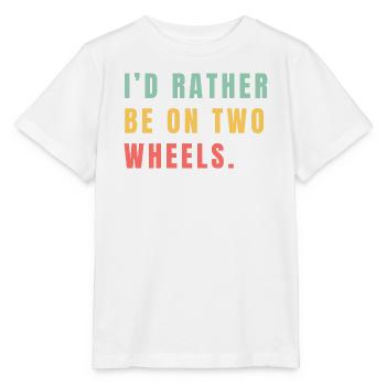 Better on two wheels - Stanley/Stella MINI CREATOR Kids’ T-Shirt - white - Front - Maike (125cm)