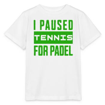 T-shirt de tennis et padel, ou sac pour les gagnants - T-shirt bio MINI CREATOR Stanley/Stella Enfant - blanc - Devant - Maike (125cm)
