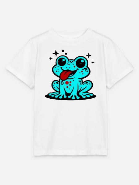 Kröte Comic Frosch - Stanley/Stella Kinder T-Shirt MINI CREATOR  - Weiß