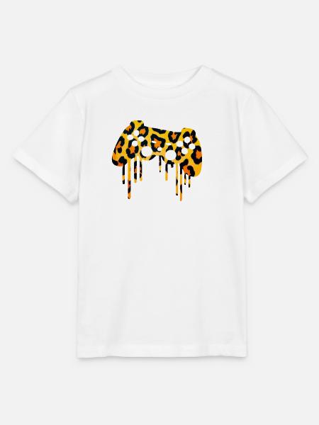 Leopardmuster gaming  - Stanley/Stella Kinder T-Shirt MINI CREATOR  - Weiß
