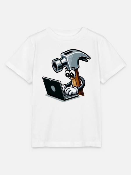 HammerCode: Werkzeug trifft Bits - Stanley/Stella Kinder T-Shirt MINI CREATOR - Weiß