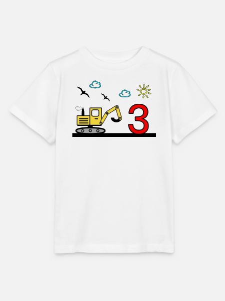 Bagger - Stanley/Stella Kinder T-Shirt MINI CREATOR  - Weiß