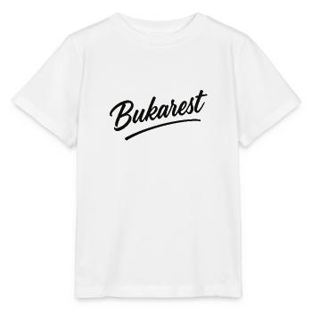Bukarest Script Vintage Logo - Stanley/Stella Kinder T-Shirt MINI CREATOR  - Weiß - Vorne - Maike (125cm)