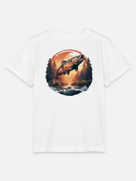 Lachse Lachs - Stanley/Stella Kinder T-Shirt MINI CREATOR  - Weiß