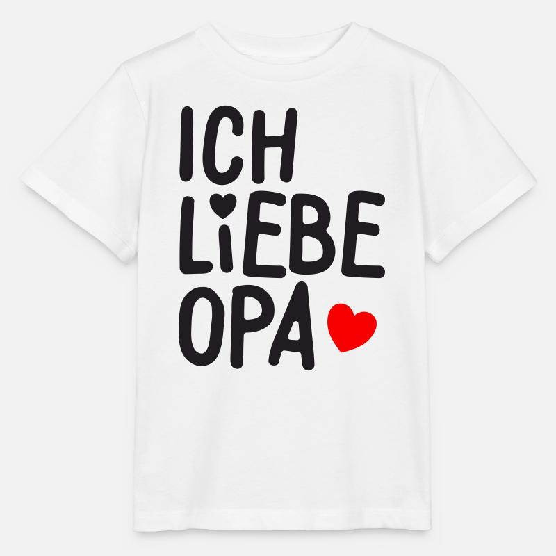 Ich Liebe Opa - Stanley/Stella Kinder T-Shirt MINI CREATOR  - Weiß