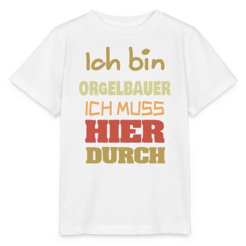 Cadeau pour les facteurs d’orgues - T-shirt bio MINI CREATOR Stanley/Stella Enfant - blanc - Devant - Maike (125cm)
