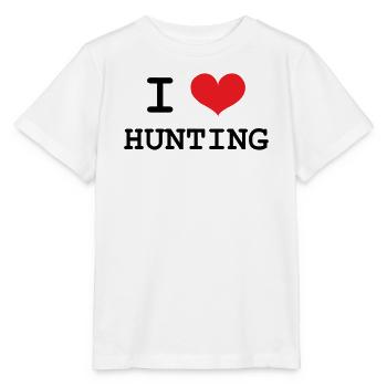 J’aime chasser - chasse - T-shirt bio MINI CREATOR Stanley/Stella Enfant - blanc - Devant - Maike (125cm)