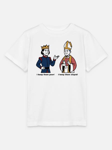 König und Bischof im Gespräch - Stanley/Stella Kinder T-Shirt MINI CREATOR  - Weiß