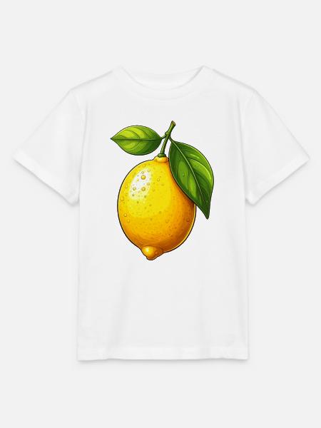 Zitrone - Stanley/Stella Kinder T-Shirt MINI CREATOR  - Weiß