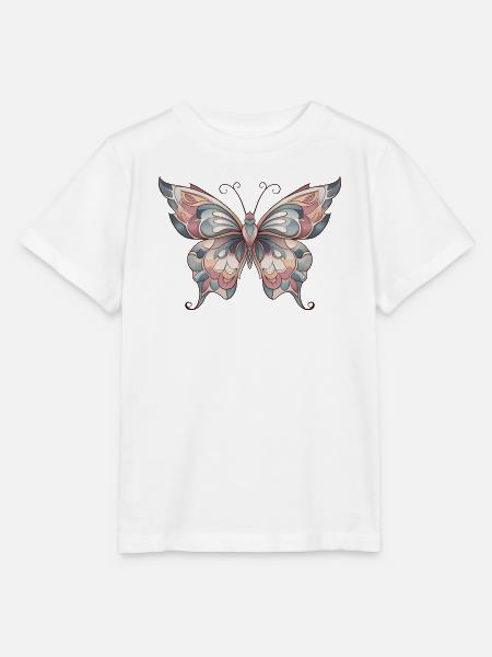 Schmetterling - Stanley/Stella Kinder T-Shirt MINI CREATOR  - Weiß