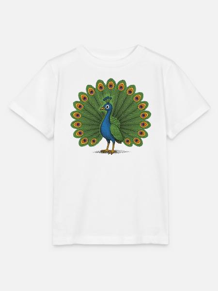 Pfauenwappen - Stanley/Stella Kinder T-Shirt MINI CREATOR  - Weiß