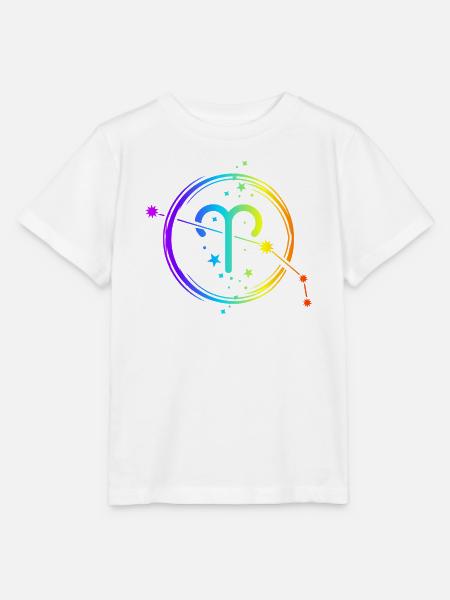 Widder-Horoskop, Tierkreiszeichen und Astrologie - Stanley/Stella Kinder T-Shirt MINI CREATOR - Weiß