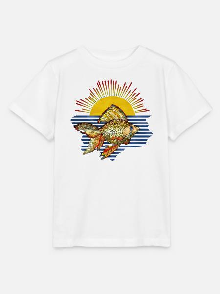 Fisch - Stanley/Stella Kinder T-Shirt MINI CREATOR - Weiß
