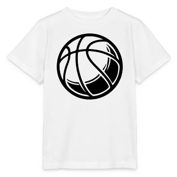 Basketball Ball - Stanley/Stella Kinder T-Shirt MINI CREATOR  - Weiß - Vorne - Maike (125cm)