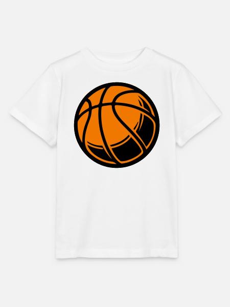 Basketball Ball - Stanley/Stella Kinder T-Shirt MINI CREATOR - Weiß