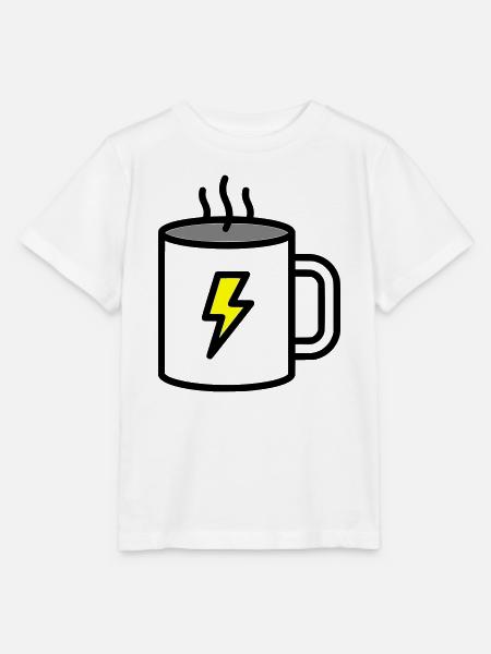 Starker Kaffee Tasse Strom - Stanley/Stella Kinder T-Shirt MINI CREATOR - Weiß