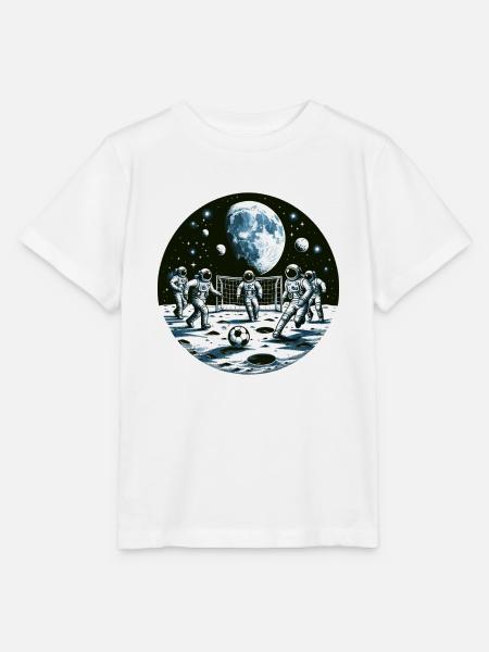 Mondfußball: Astronauten im Orbit - Stanley/Stella Kinder T-Shirt MINI CREATOR  - Weiß