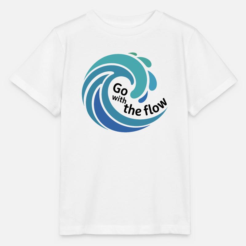 Optez pour l’Art Flow Wave - T-shirt bio MINI CREATOR Stanley/Stella Enfant - blanc
