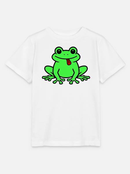 Kröte Comic Frosch - Stanley/Stella Kinder T-Shirt MINI CREATOR  - Weiß