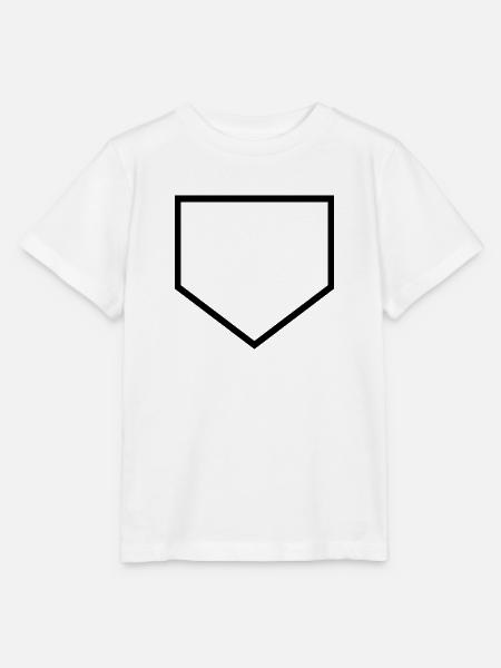 Baseball-Homeplate - Stanley/Stella Kinder T-Shirt MINI CREATOR  - Weiß