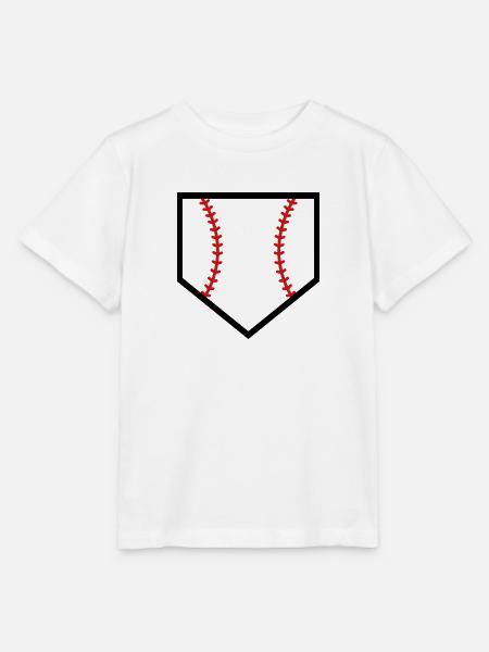 Baseball-Homeplate - Stanley/Stella Kinder T-Shirt MINI CREATOR - Weiß