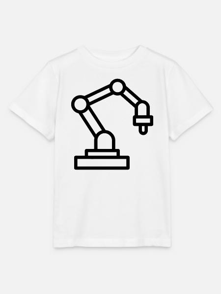 Roboterarm - Stanley/Stella Kinder T-Shirt MINI CREATOR  - Weiß