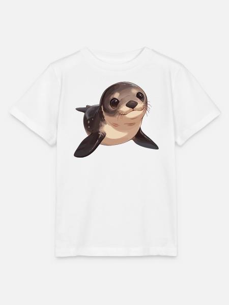 Seelöwen Seelöwe - Stanley/Stella Kinder T-Shirt MINI CREATOR - Weiß
