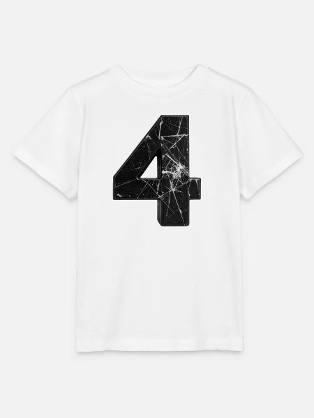 Zerbrochene Vierzahl Muster - Stanley/Stella Kinder T-Shirt MINI CREATOR  - Weiß