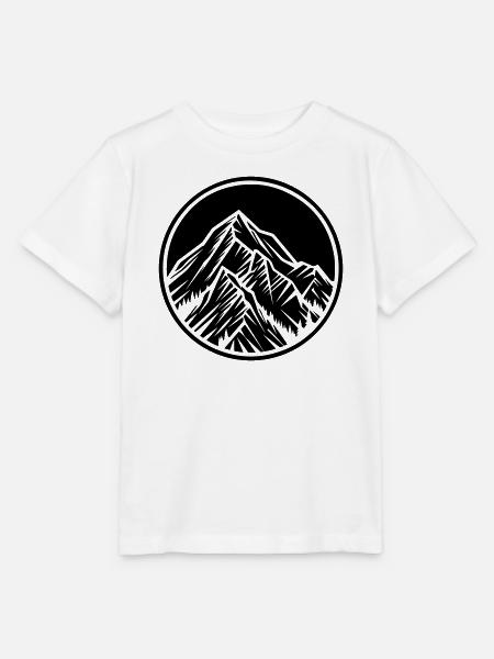 Berge Symbol Felsen - Stanley/Stella Kinder T-Shirt MINI CREATOR  - Weiß