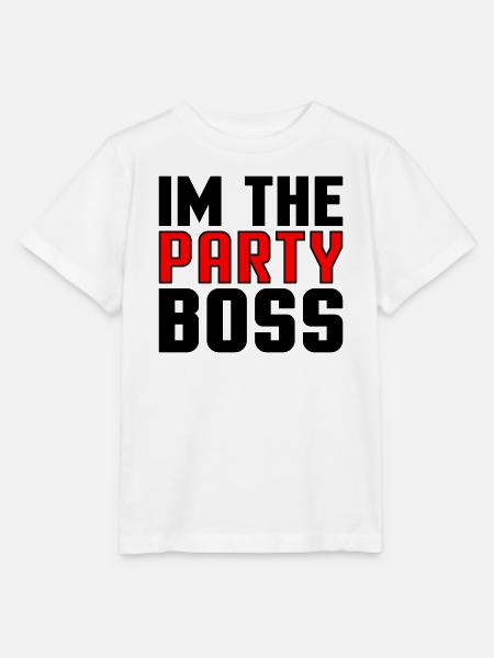 Ich bin der Party Chef - Stanley/Stella Kinder T-Shirt MINI CREATOR  - Weiß
